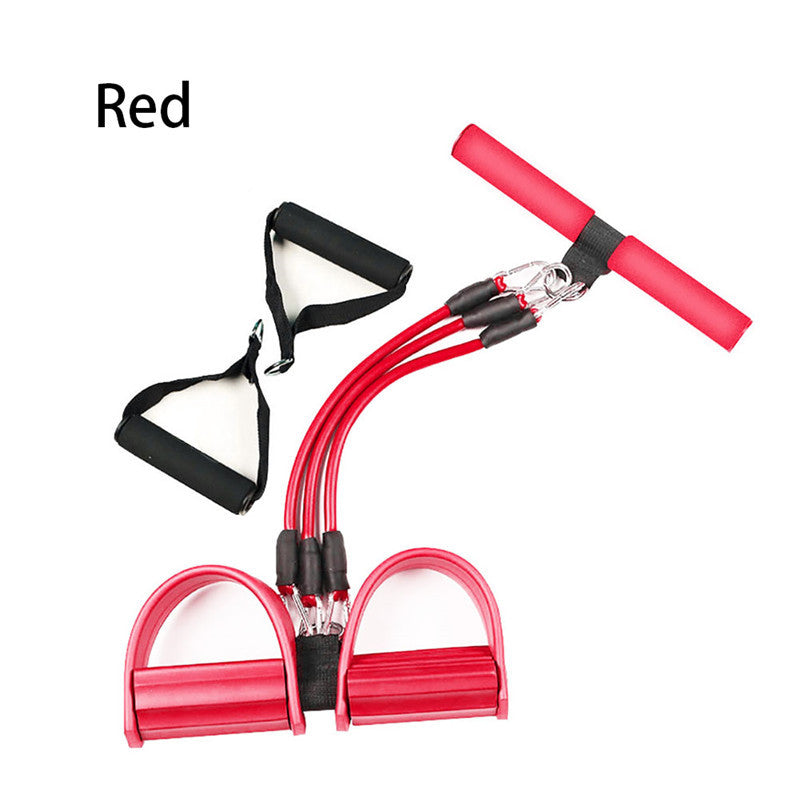 Pedal Tension Device with Three-Tube Removable Foot Stretch Rope - kenchinsmart