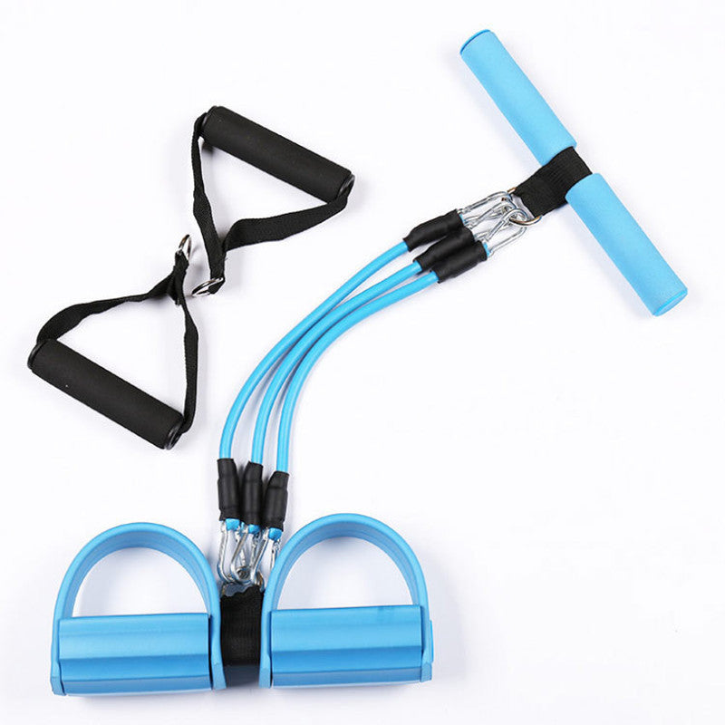 Pedal Tension Device with Three-Tube Removable Foot Stretch Rope - kenchinsmart