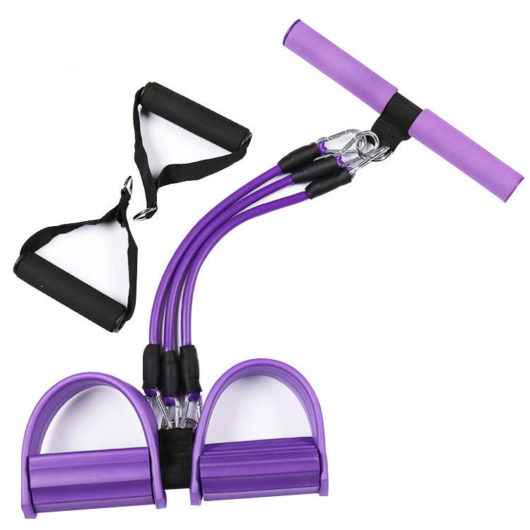 Pedal Tension Device with Three-Tube Removable Foot Stretch Rope - kenchinsmart